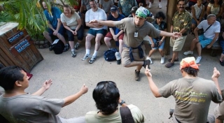 Baile para los excursionistas